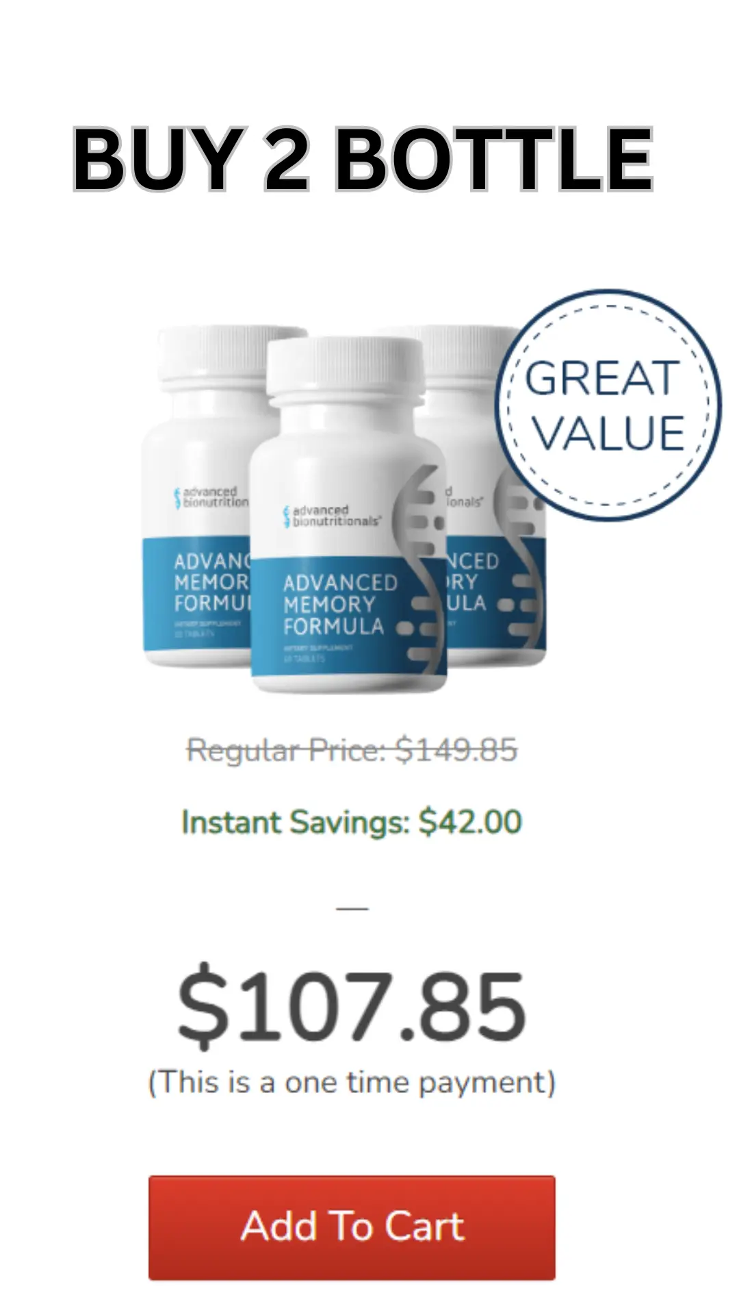 Advanced Memory Formula buy 3 bottle