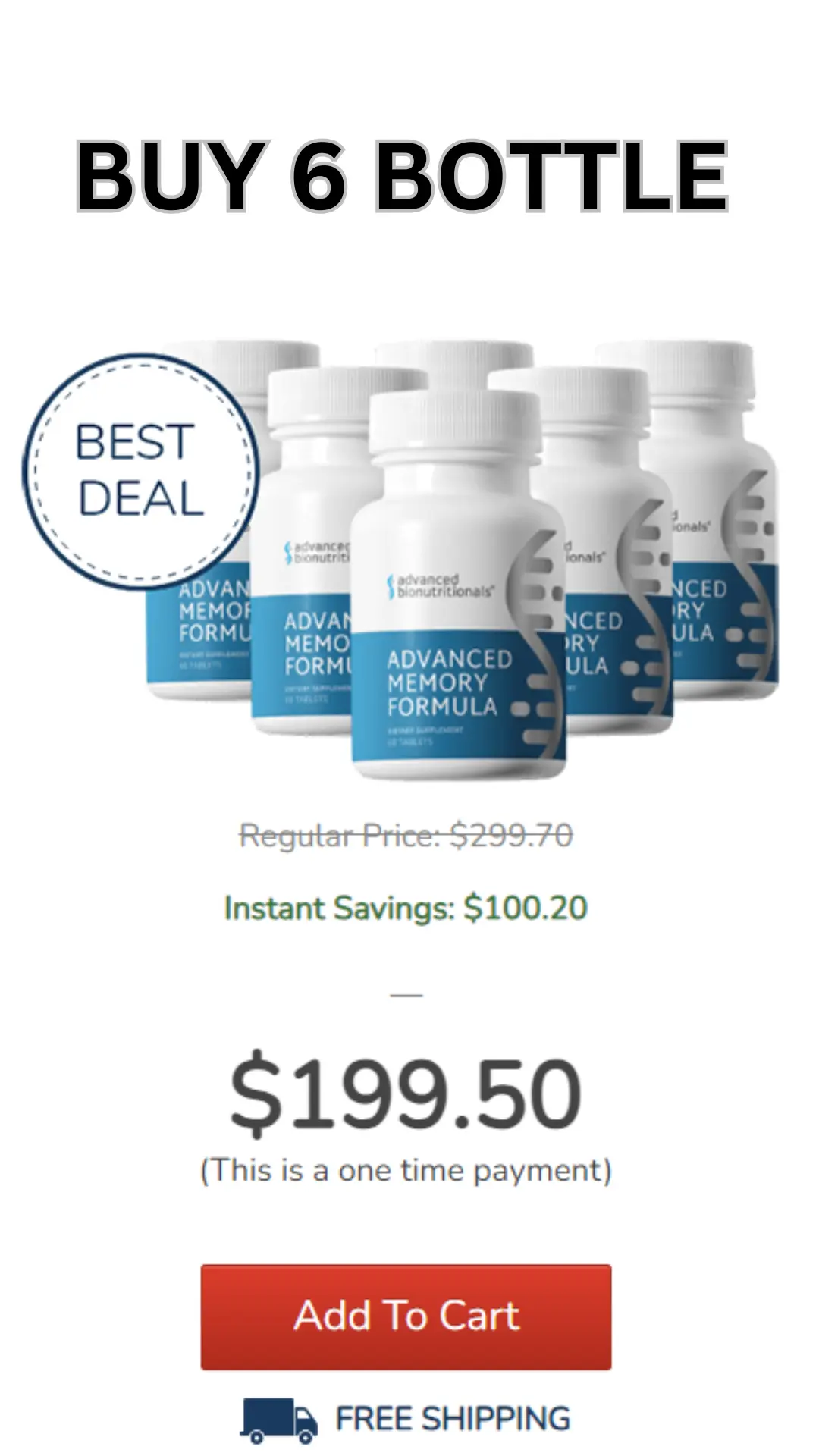 Advanced Memory Formula buy 6 bottle